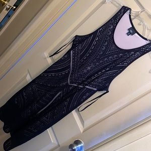 Navy and Nude formal dress